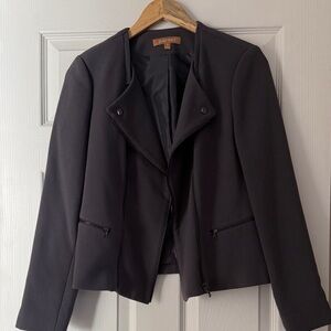 Ellen Tracy Tailored Moto Blazer